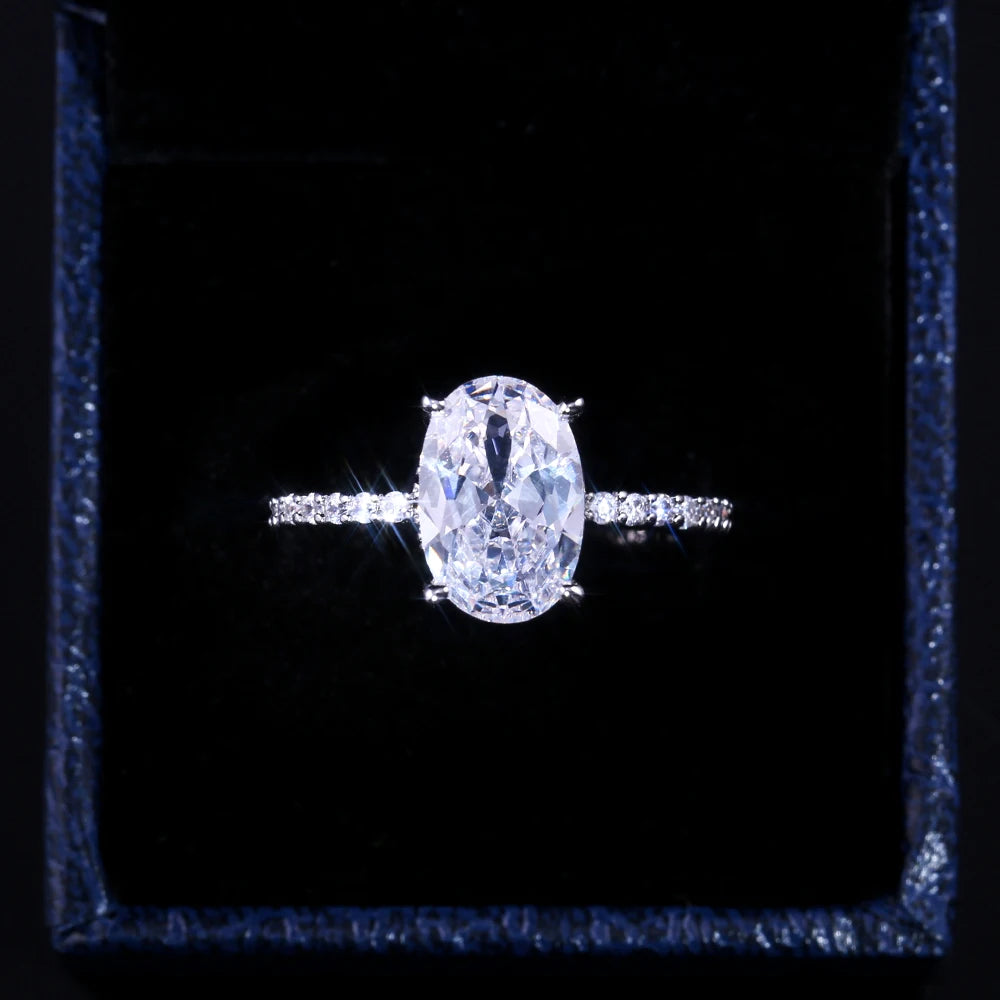Oval Four Prong Ring