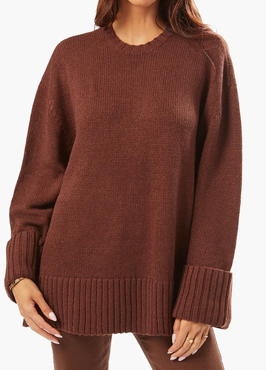 Oversized Crew Neck Sweater