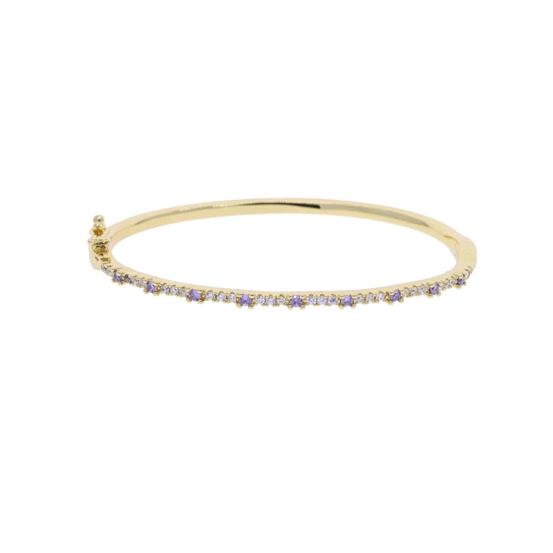 Paved Gold Bangle