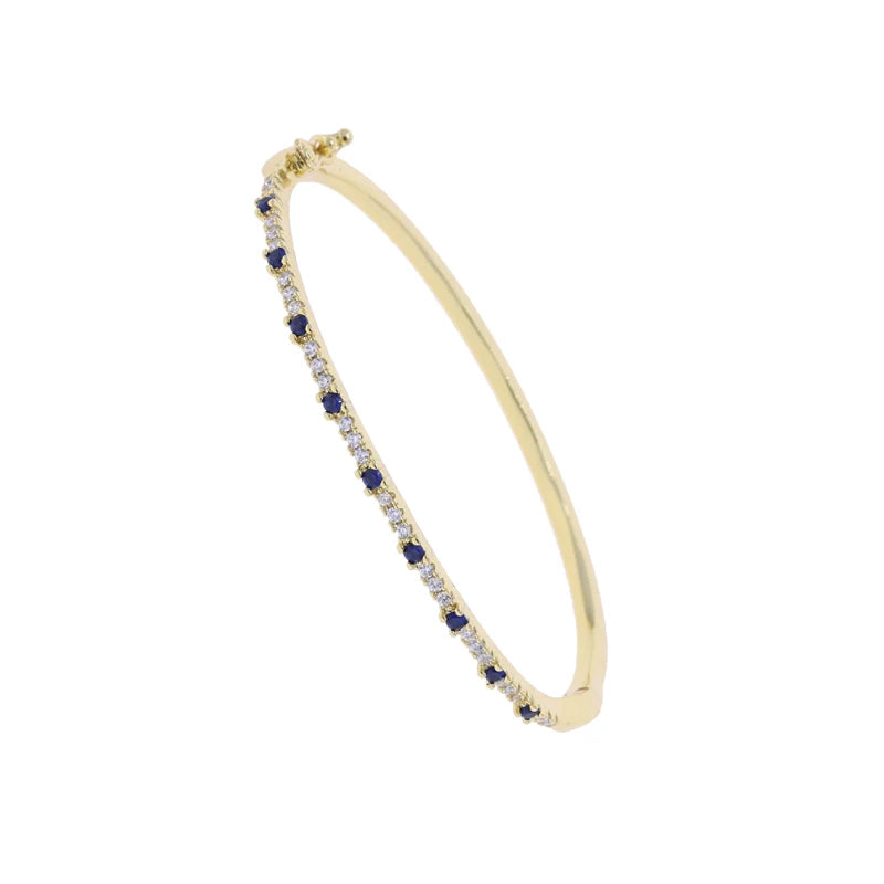 Paved Gold Bangle