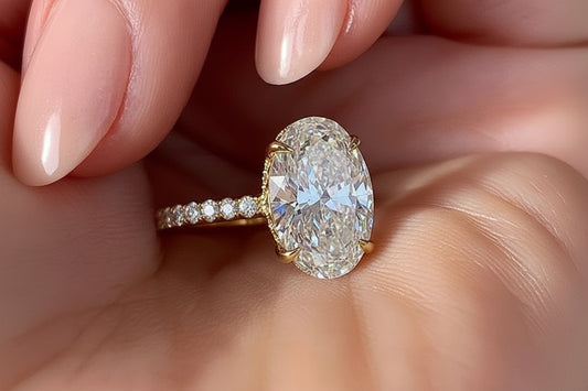 Oval Four Prong Ring