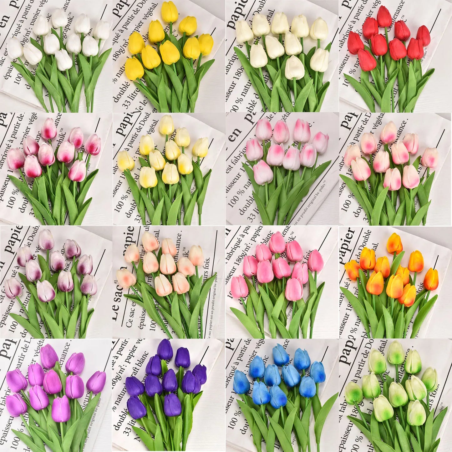 Decorative Faux Floral Tulips