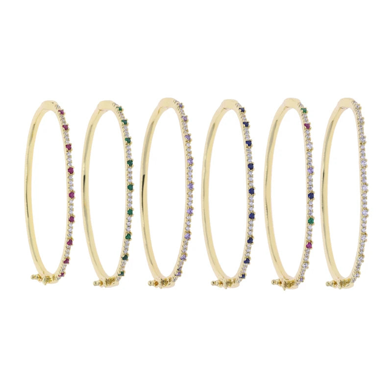 Paved Gold Bangle