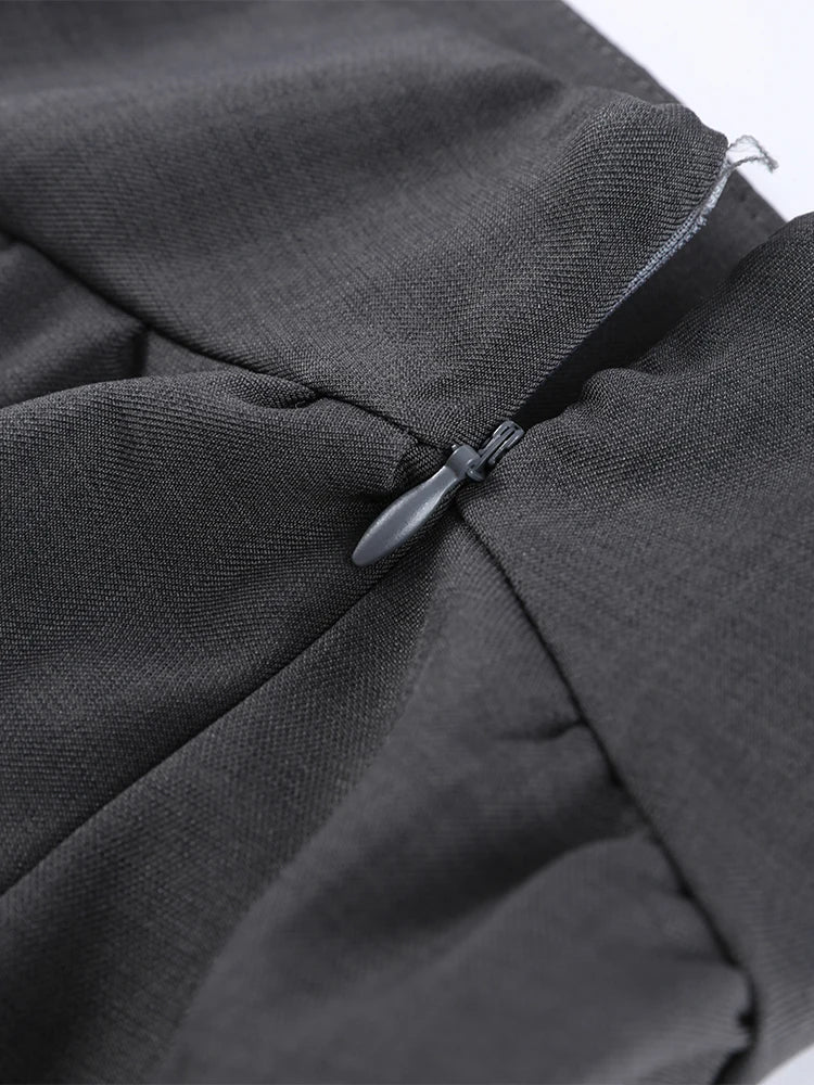 Erica Button Up Ruffle Skirt Set