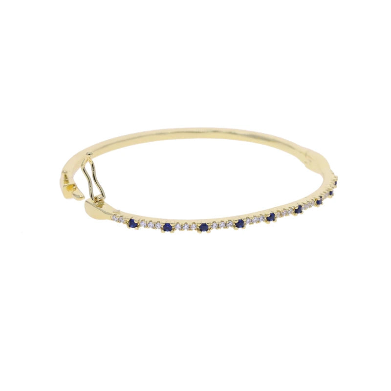 Paved Gold Bangle