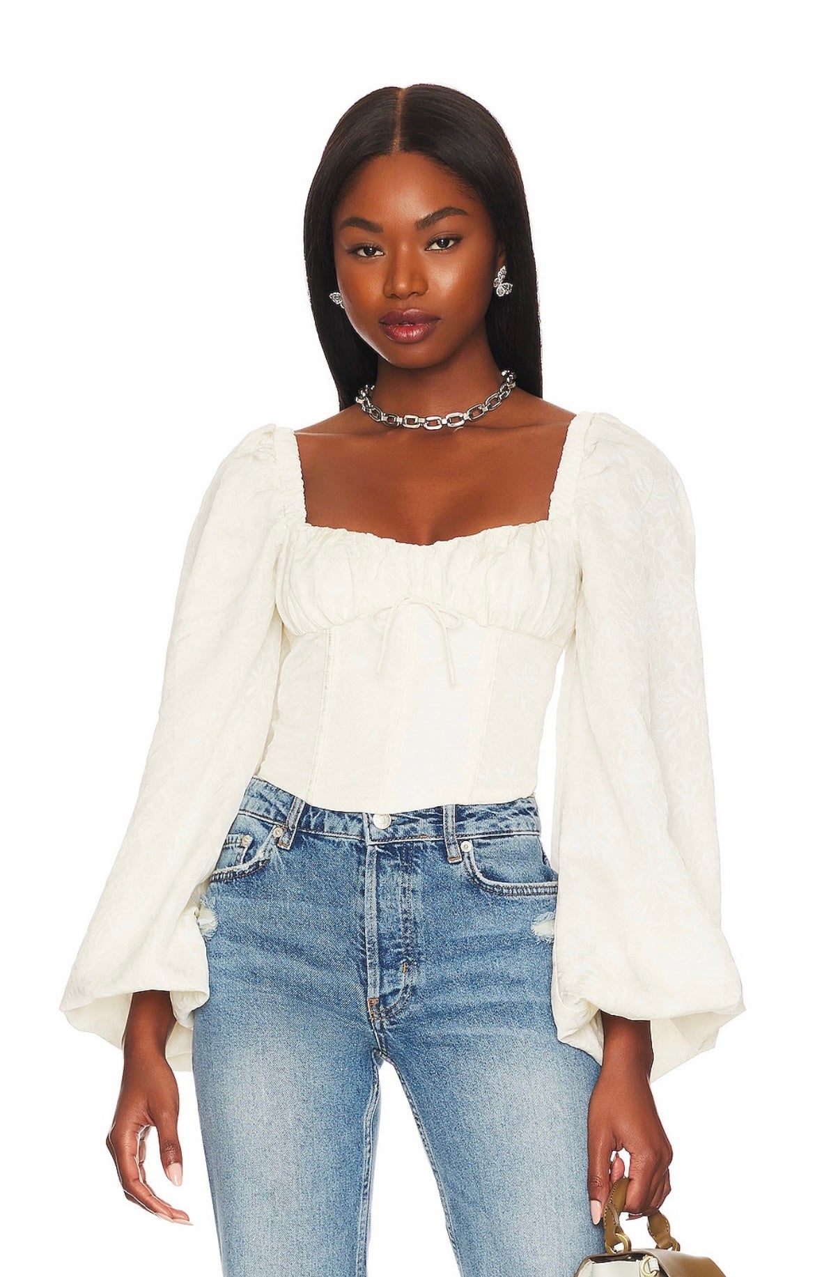 Janet Long Sleeve Corset Top