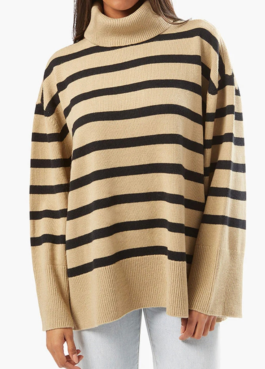 Striped Turtleneck